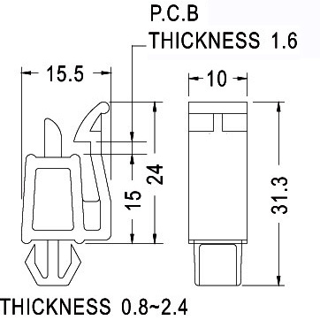 Pcb Edge Spacer